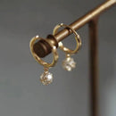 925 Silber Nadel Kristall Zirkon Goldene Runde Ohrringe Geometrische Blume Strass Creolen Klassische Ohrringe Schmuck Partygeschenke