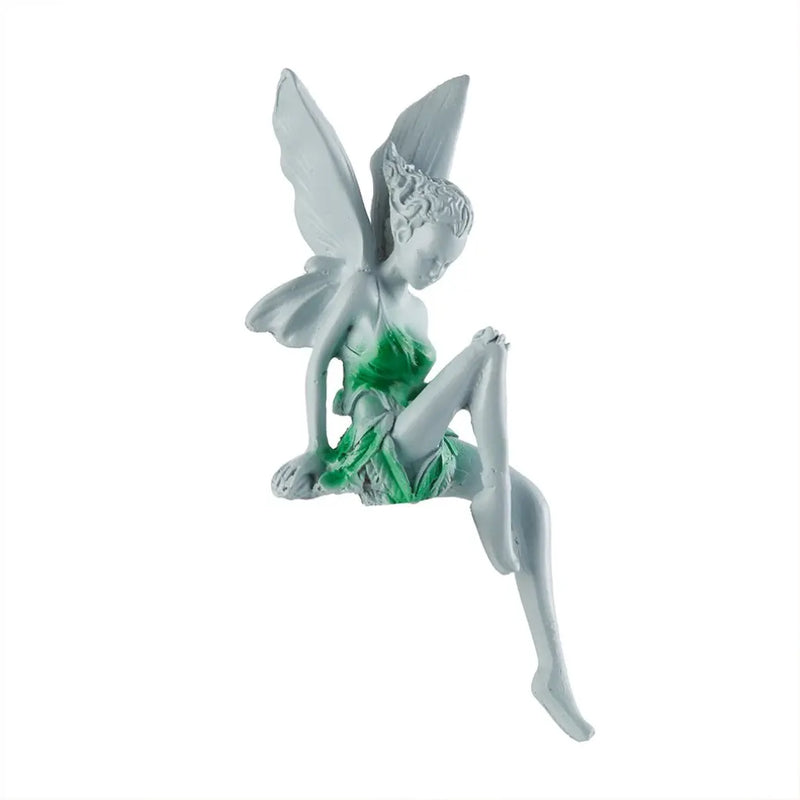 Hot 2024 Flower Fairy Statue Ornament Figurines With Wings Outdoor Garden Resin Craft Landscaping Yard Decoration Fast Delivery