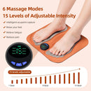 Foot Massage Pad Foldable EMS Sport Muscle Stimulator Massager Relieve Fatigue Slim Legs Improve Blood Circulation