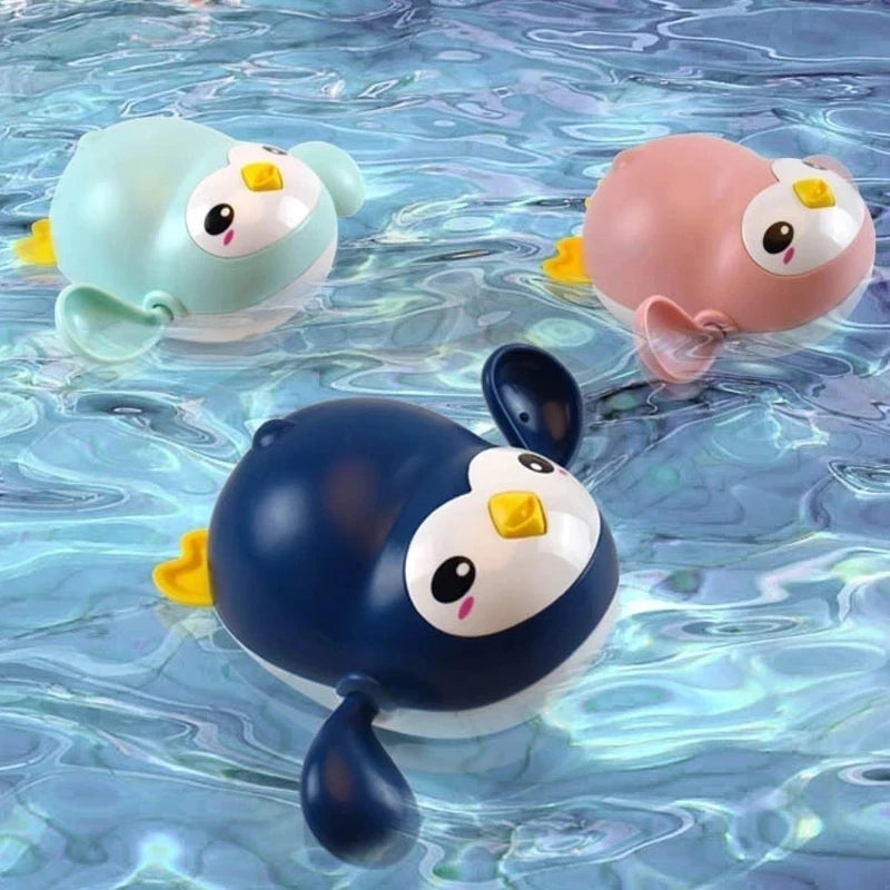 Baby Bath Toys Bathing Cute Swimming Duck Whale Pool Beach Classic Chain Clockwork Water Toy For Kids Water Playing Toys