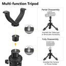 Aluminum Rest Tripod Adjustable Height Rifle 360 Degree Rotation V Yoke Stand Portable Construction For Target Shooting