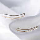 925 Silver Ear Clip Earrings Gold Filled Jewelry Vintage Handmade Hammered Jewerly Pendientes Oorbellen Boho Earrings For Women