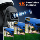 BESDER 5K 10MP WiFi Surveillance Camera 5Ghz Dual Lens Real-time intercom AI Human Detect 8MP 4K Outdoor Security PTZ IP Cameras