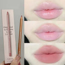 Matte Lipliner Wood Pencil Waterproof Velvet Brown Red Lip Contour Pen Lip Liner Lipstick Lasting Non-stick High Pigment 12Color
