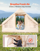 VEVOR Inflatable Tents for Camping Easy Setup Blow up Tent with Hand Pump 300D Oxford Tent with Stove Jack Storage Bag Included