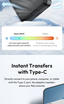 Ulanzi CRC10 3-in-1 Card Reader Case CFA/SD/TF 13 Card Holders with USB3.2 Gen2 Interface High-Speed Data Transmission Chips