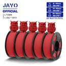 JAYO 5Rolls PETG Filament 1.75mm High Speed PETG 3D Printer Filament 1.1KG/Roll High Flow Speedy Matte 3D Printing Materials