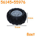 MOC Technical Tire Wheel Cross Hole Set Motorcycle Tyre & Rim Car Truck Wheels Hub Bricks Construction Building Blocks