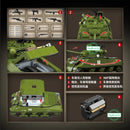 Military Classic Model M4A3 Sherman Medium Tank 150mm Collection Model Building Blocks Bricks Toys Gifts