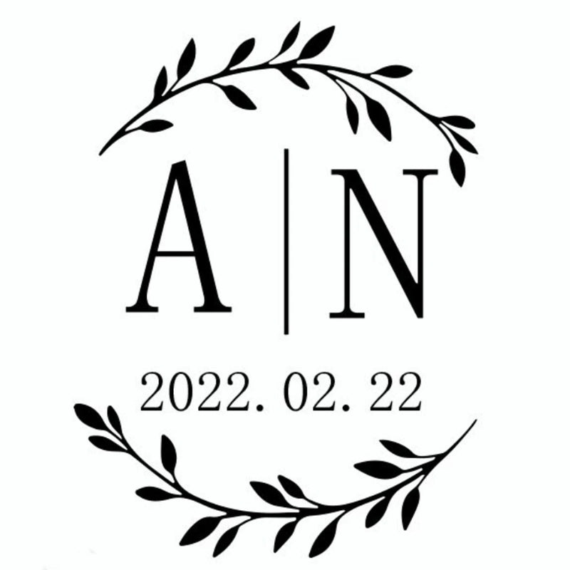 96 Pcs Personalized Round Circle Label Stickers Custom Name Date Thank You Stickers for Bridal Shower Party Favors