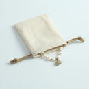 50 Cotton Burlap Jewelry Packaging Pouches Organizer Wedding Christmas Party Candy Bag Present Mariage Jute Drawstring Gift Bag