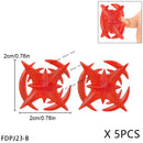 5PCS Cartoon Special Effects Pieces Arm Fist Wind Lightning Leg Flames Weapons Accessories Assemble Scene Bricks Kids for Toys