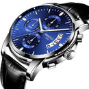 NIBOSI Watch Men Top Brand Luxury Blue Male Date Quartz Mens Watches Waterproof Sport Watch Clock Wristwatch Relogio Masculino
