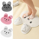 Cute Shower Foot Scrubber Mat Household Creative Feet Scrubber Mat Hands-Free Non-Slip Foot Massage Scrubber Foot Cleaner
