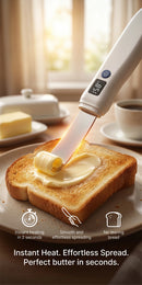 The Spread | USB-C Rechargeable Electric Heated Butter Knife for Cold Butter, Cheese & Toast