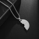 Titanium Steel Dumbbell Pendant Gym Fitness Equipment Barbell Necklace Domineering Muscular Men Fitness Leisure Sports Jewelry