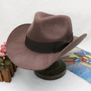 wool cowboy hats men hat felt male fedora with knot  felt hat for summer jazz disco hat for men black fedora hat  wool  hat