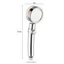 1PC Turbo-Duschkopf Handbrause Hochdruck-Duschkopf Verbesserte Wasserdichtigkeit und Anti-Tropf-Haushaltsduschkopf