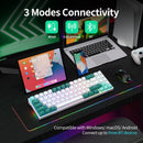 RK ROYAL KLUDGE RK71 Tri-Mode Mechanische Tastatur 2,4G Kabellos Bluetooth RGB Hintergrundbeleuchtet Hot-Swap-fähig Gamer-Tastatur PBT-Tastenkappen