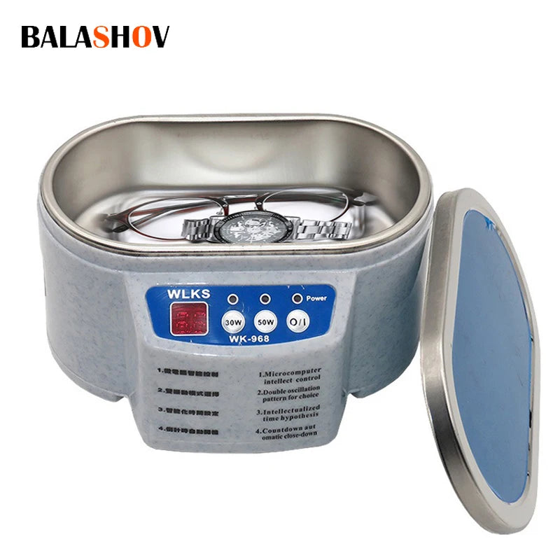 Digital Ultrasonic Cleaner Bath For Jewelry Parts Glasses Manicure Stones Cutters Dental Razor Ultrasound Cleaner Machine