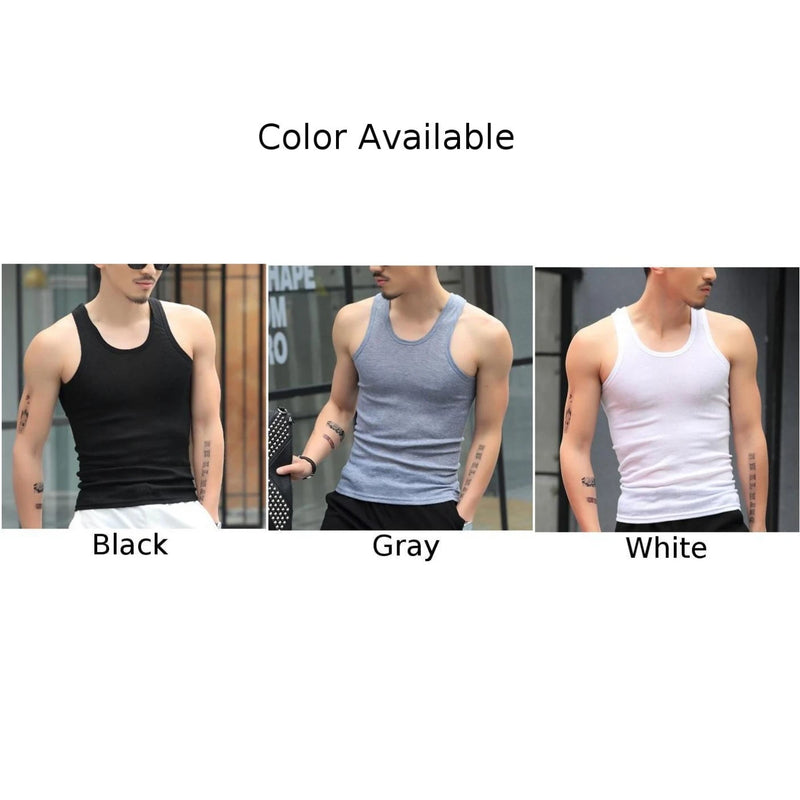 Fashion Men's T-Shirts Tank Tops Undershirt Gym Workout Stringer Fitness T-Shirt Beater Underwear Vest Clothing For Man