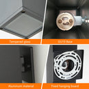 2-Pack Outdoor Wall Light IP65 Waterproof Up & Down GU10 Bulb Wall Sconce Black Aluminum Exterior Light for Porch, Patio, Garage