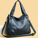 2023 Trend Large Capacity Genuine Tote Shoulder Bags Fashion Top-Handle Bag High Quality Leather Sac Casual Design Handbag Purse