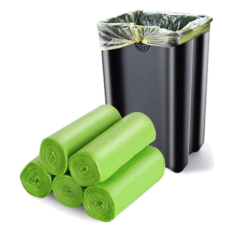 Disposable Biodegradable Compostable Trash Bags , Recycling Unscented Tall Kitchen Trash Bags for Kitchen, Yard, Lawn,Office.