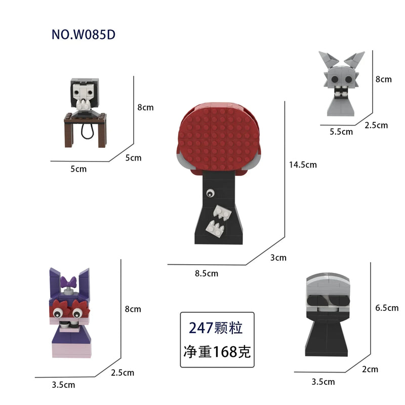 Sprunki Blocks Toys Sprunki Incredibox Building Blocks Model Children's Educational Oren Wenda Building Block Toys for Kids Gift