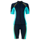 1.5MM Wetsuits for Mens Womens Front Zip Diving Suits Neoprene Short Sleeve Wet Suit for Surfing Diving Swimming Snorkeling