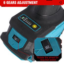 ONEVAN 5 Inch 125mm Brushless Electric Angle Grinder 6 Speed Cordless Polisher Multifunction Power Tools For Makita Battery Pin