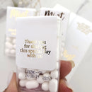 Personalized Mint to be Tic Tac Stickers for Wedding Favors Custom Candy Label Party Gift Idea thank you mints labels for guest