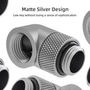 Barrow 90 Degree Rotary Fitting TWT90-V2.5 Matte Silver Angled Connector PC Gaming Water Cooling Building Accessories