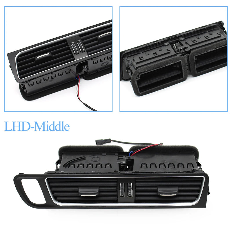 LHD Front Dashboard Left Right Middle Air Conditioner AC Vent Grille Outlet Assembly For Audi Q5 2009-2018 8R1820951 8R1820901