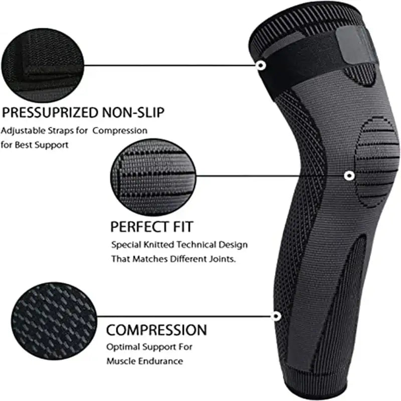 1pcs-Tourmaline Acupressure Self-Heating Knee Brace Protector Unisex Elastic Shaping Knee Protector Leg Sleeves for Sports