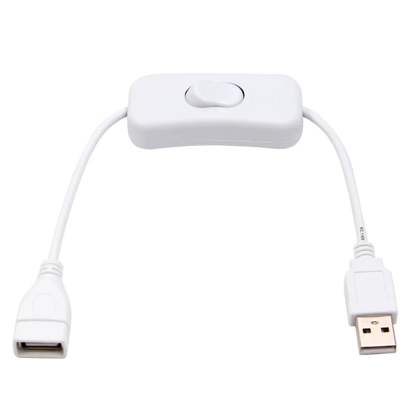 28CM USB Cable with Male To Female ON/OFF  Extension Toggle for  Lamp  Fan Power Supply Line Durable HOT SALE Adapter