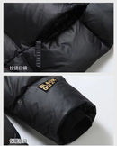 The Obsidian Down | Hand-Crafted Shiny Puffer with White Duck Down Insulation