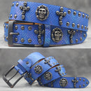 Rivet PU  Leather men's belt Fashion alloy belts Buckle luxury brand jeans belts for men business belt female belt