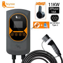 feyree EV Charging Station 32A Electric Vehicle Car Charger EVSE Wallbox Wallmount 7.6/11/22kW Type2 Cable IEC62196 APP Control