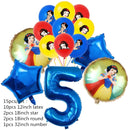 Snow White Birthday Party Set Cup Plate Napkins Tablecloth Cake Topper Balloons Disposable Tableware Baby Shower Supplies