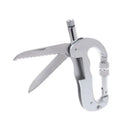 Multifunktionaler Outdoor Klappwerkzeug Karabiner Wander Camping Säge Messer Haken Schnalle Karabiner
