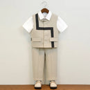 2026 Boys Suit Set Stylish Flower Children Birthday Outfits Spring/Summer School Host Performance Blazers Costume Kids Clothes
