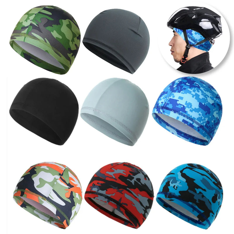 Quick Dry Helmet Cycling Cap Summer Anti-UV Anti-Sweat Sports Hat Motorcycle Bike Riding Bicycle Cycling Hat Unisex Inner Cap