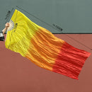 1pcs 150cm Length Dancing Fan Hot Sell Ms.Belly Gradient Color Dancer Practice Long Imitation Dance Props Silk Fans