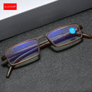KLASSNUM Men Narrow TR90 Frame Magnifying Glasses Ultra Light Reading Glases Women Anti-blue Light Optical Glasses +1.0-+4.0