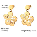 Skyrim Frauen Mädchen Blumen Ohrstecker Edelstahl Gold Farbe Böhmische Tropfenohrringe Koreanische Mode Schmuck Weihnachtsgeschenk