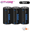 CITYORK 1.2V C Size Battery Ni-MH LR14 Rechargeable Batteriy For Gas Cooker Car Toy Flashlight Radio Low Self Discharge C Bateri