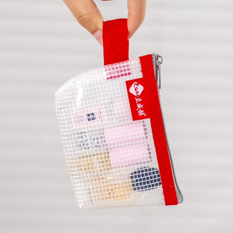 Zipper Pouch Traveling Small Coin Wallet Mini Mesh Coin Bags Money Earphone Data Line Storage Bags Bus ID Credit Card Holder