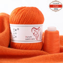 6Set Aurum Cashmere Yarn With Thread Hand Knitting For Cardigans Women Scarf Woolen Yarn 50g+20g Factory Wholesale Free Shipping