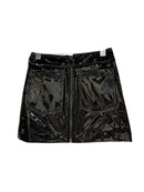 DEAT Shiny PU Leather Zipper Design Skirts Women's Streetwear High Waist Trend Pocket Wrap Hip Skirt Female 2024 Spring 11XX1221